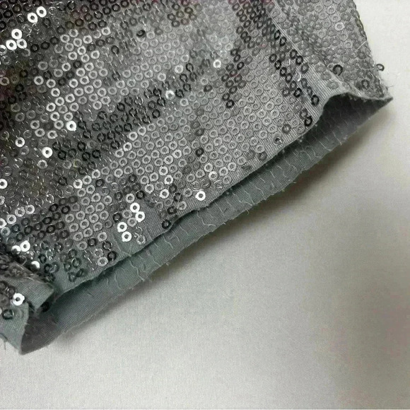 Zara Silver Sequins Short Sleeve Blouse - Picture 9 of 12